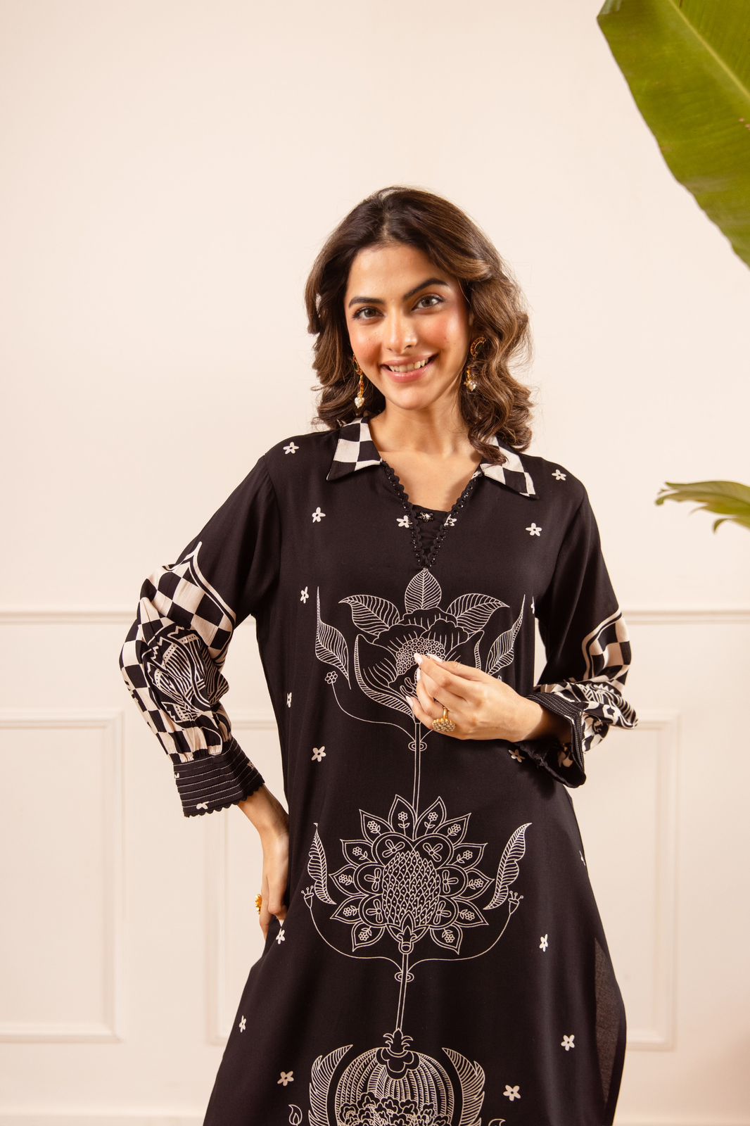 Pure German Rayon Black 2pc Set