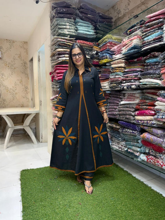 Pure Cotton Black 2pc Set