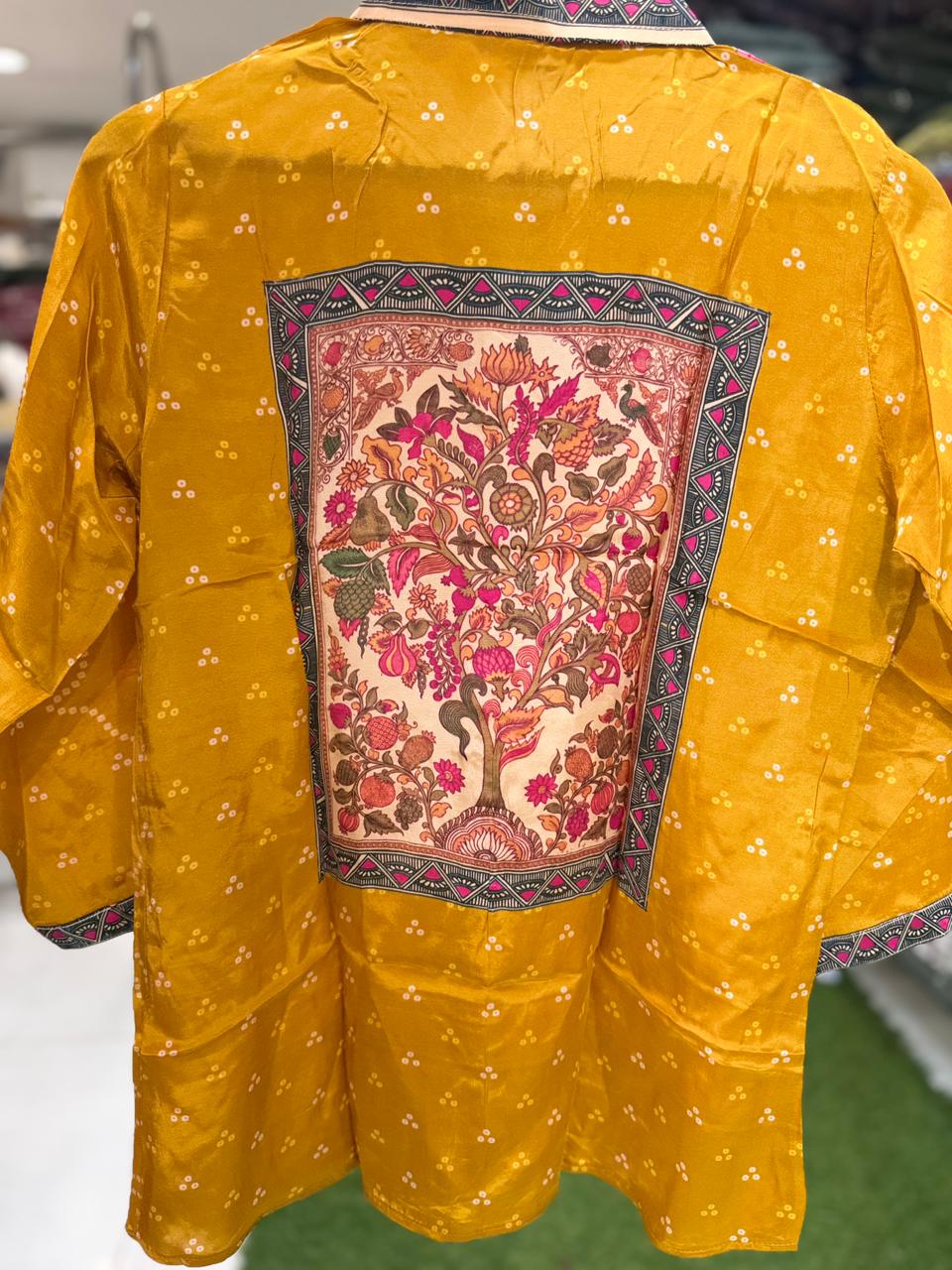 Pure Crep Mustard Yellow Shirt