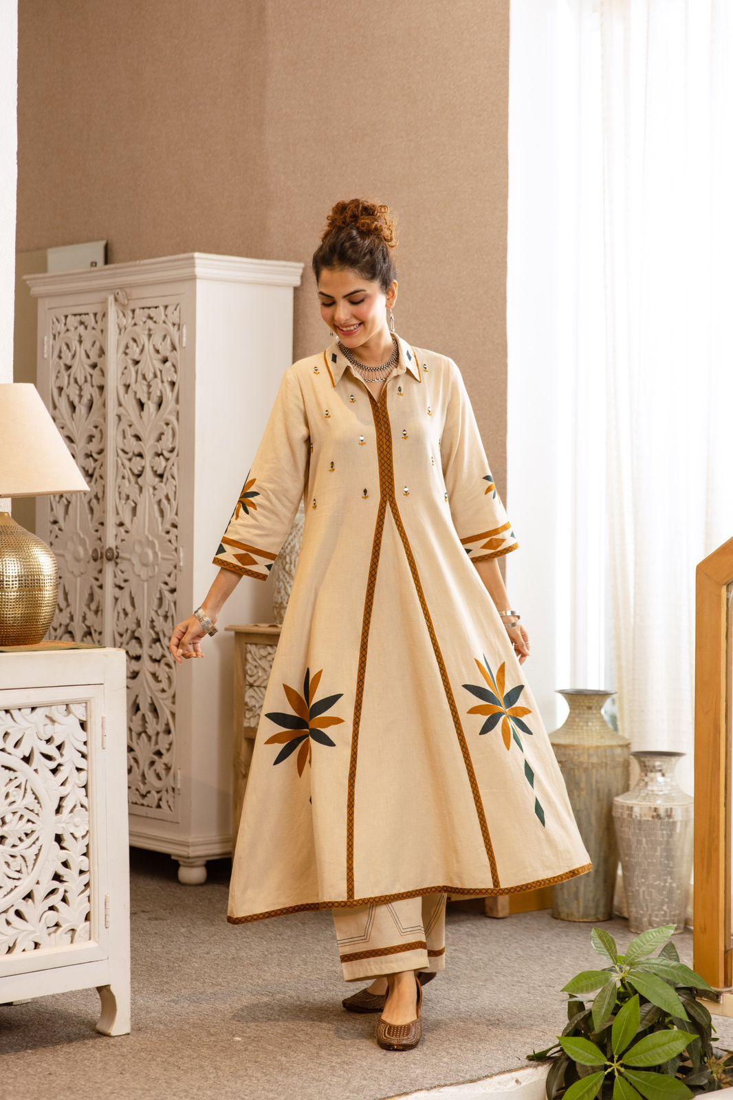 Pure Cotton Off White 2pc Set
