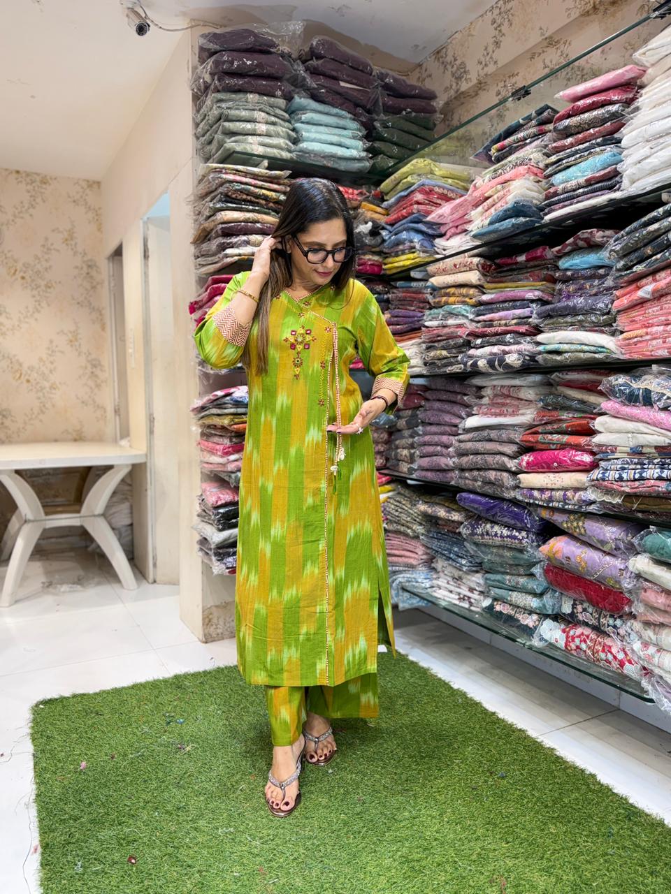 Pure South Cotton Green 2pc Set