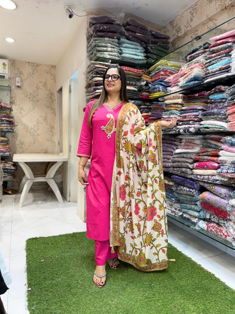 Pure Cotton Pink 3pc Set