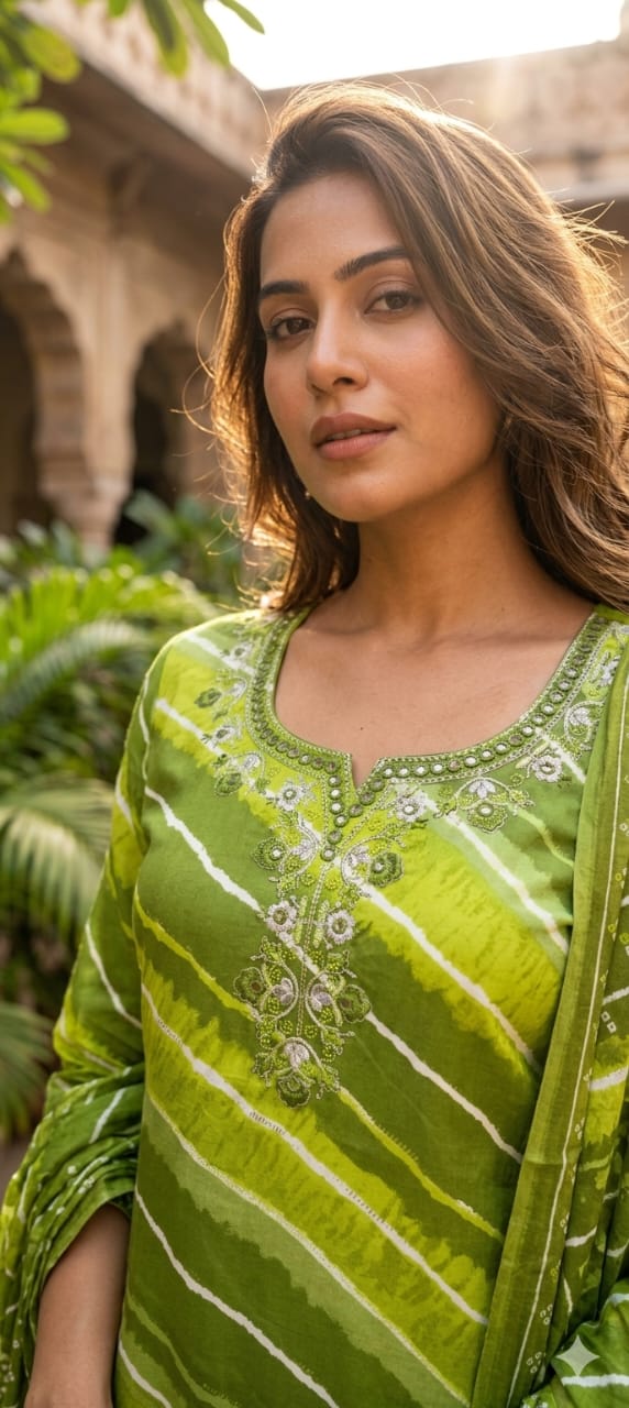 Pure Cotton Green 3pc Set