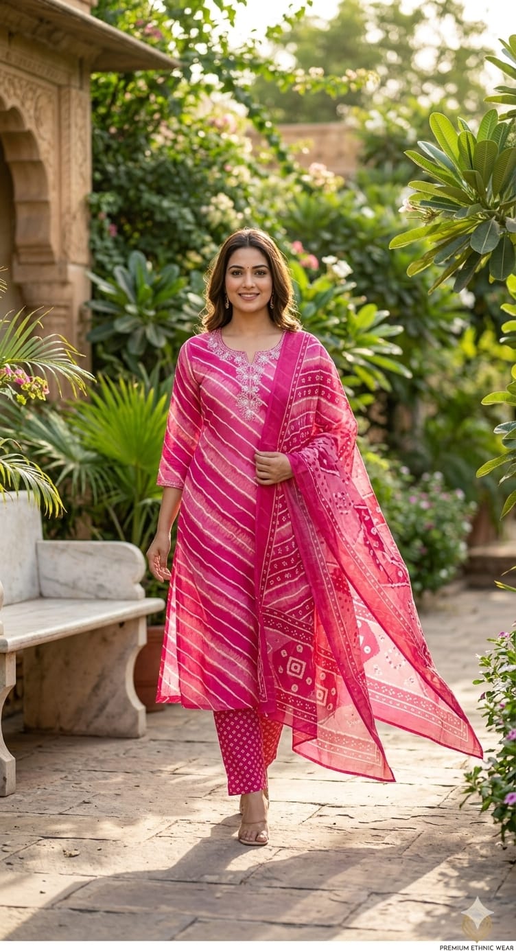 Pure Cotton Pink 3pc Set