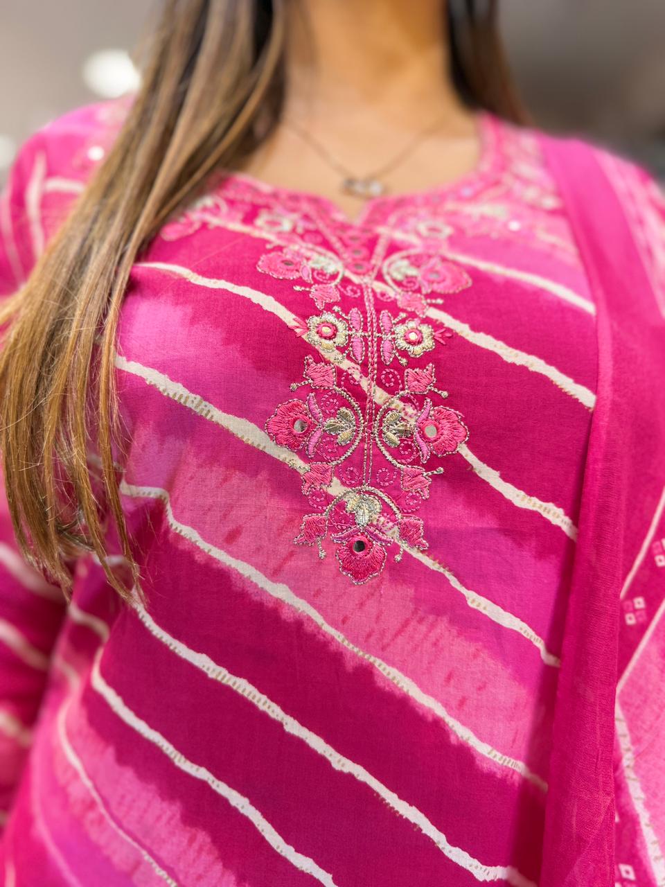 Pure Cotton Pink 3pc Set