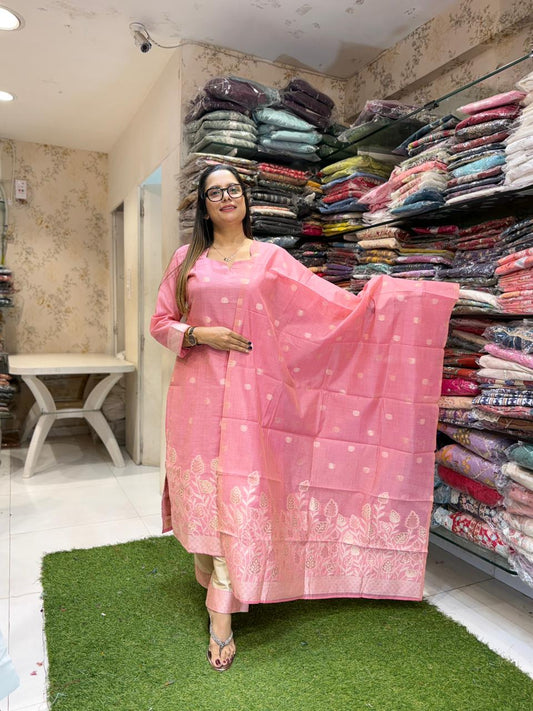 Pure South Silk Blush Pink 3pc Set
