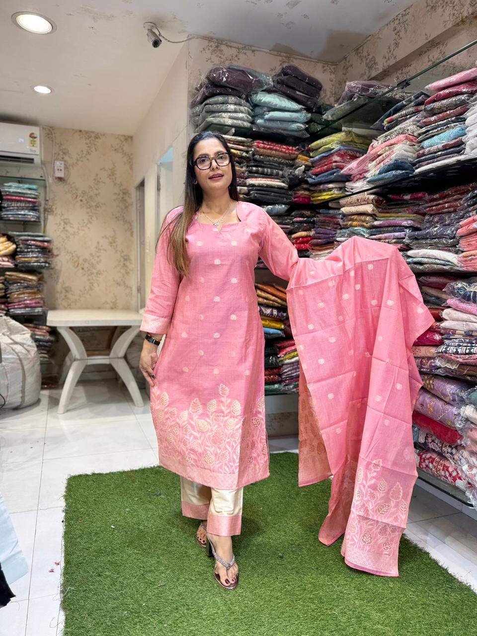 Pure South Silk Blush Pink 3pc Set