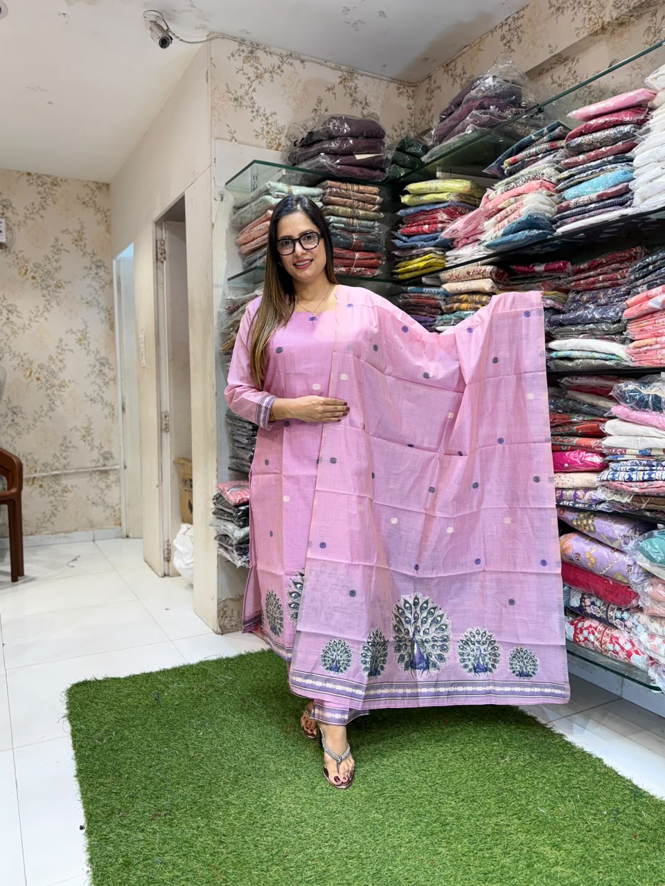 Pure South Silk Lylac Pink 3pc Set