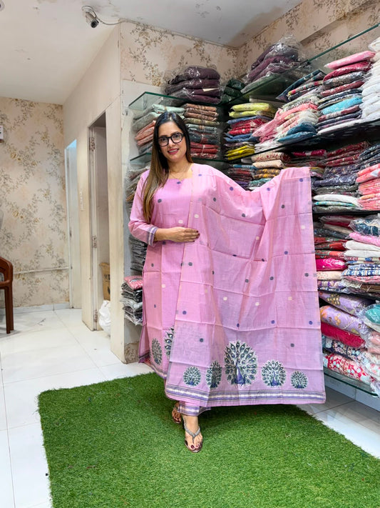 Pure South Silk Lylac Pink 3pc Set