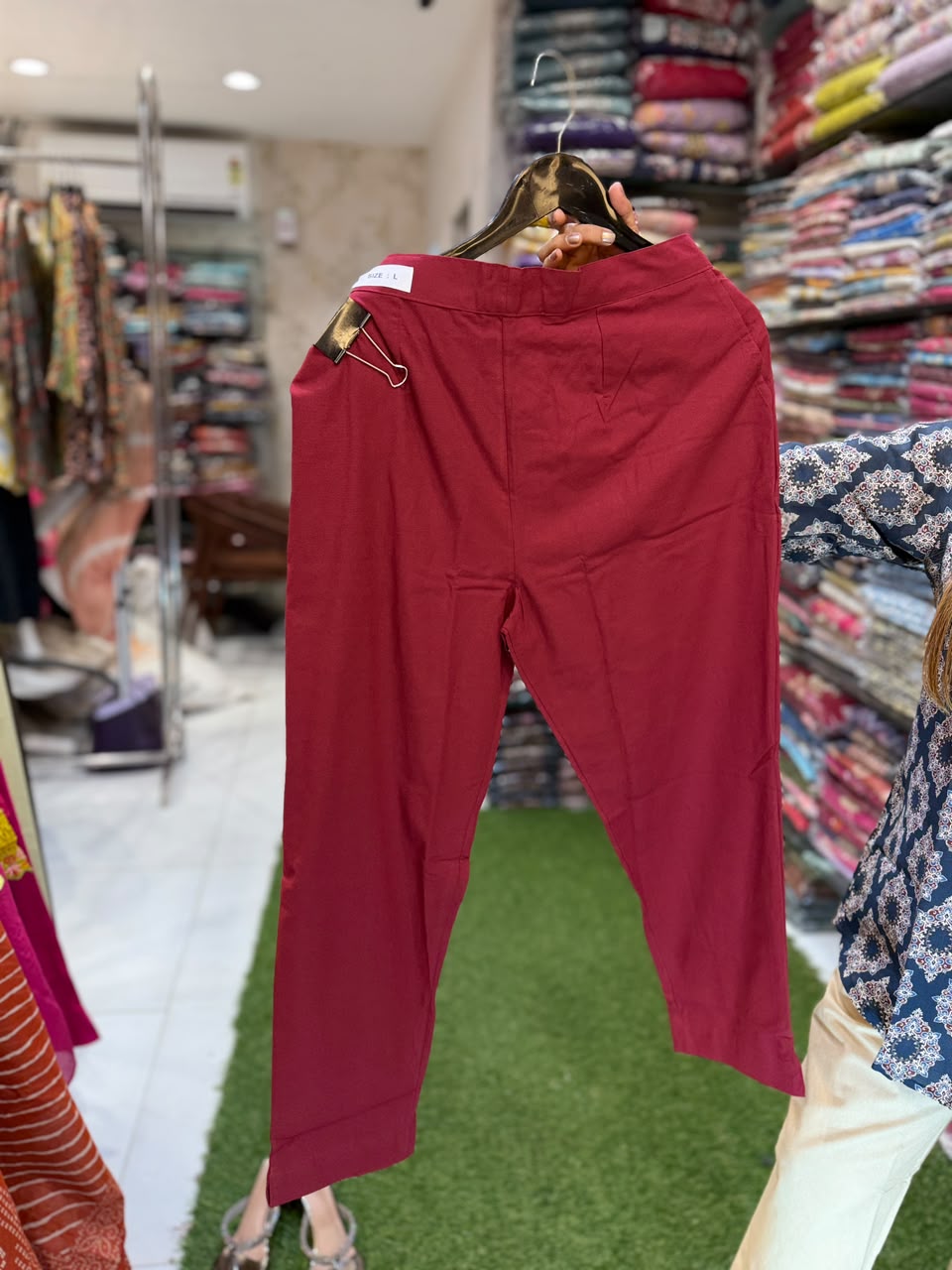 Pure Cotton Maroon Bottom