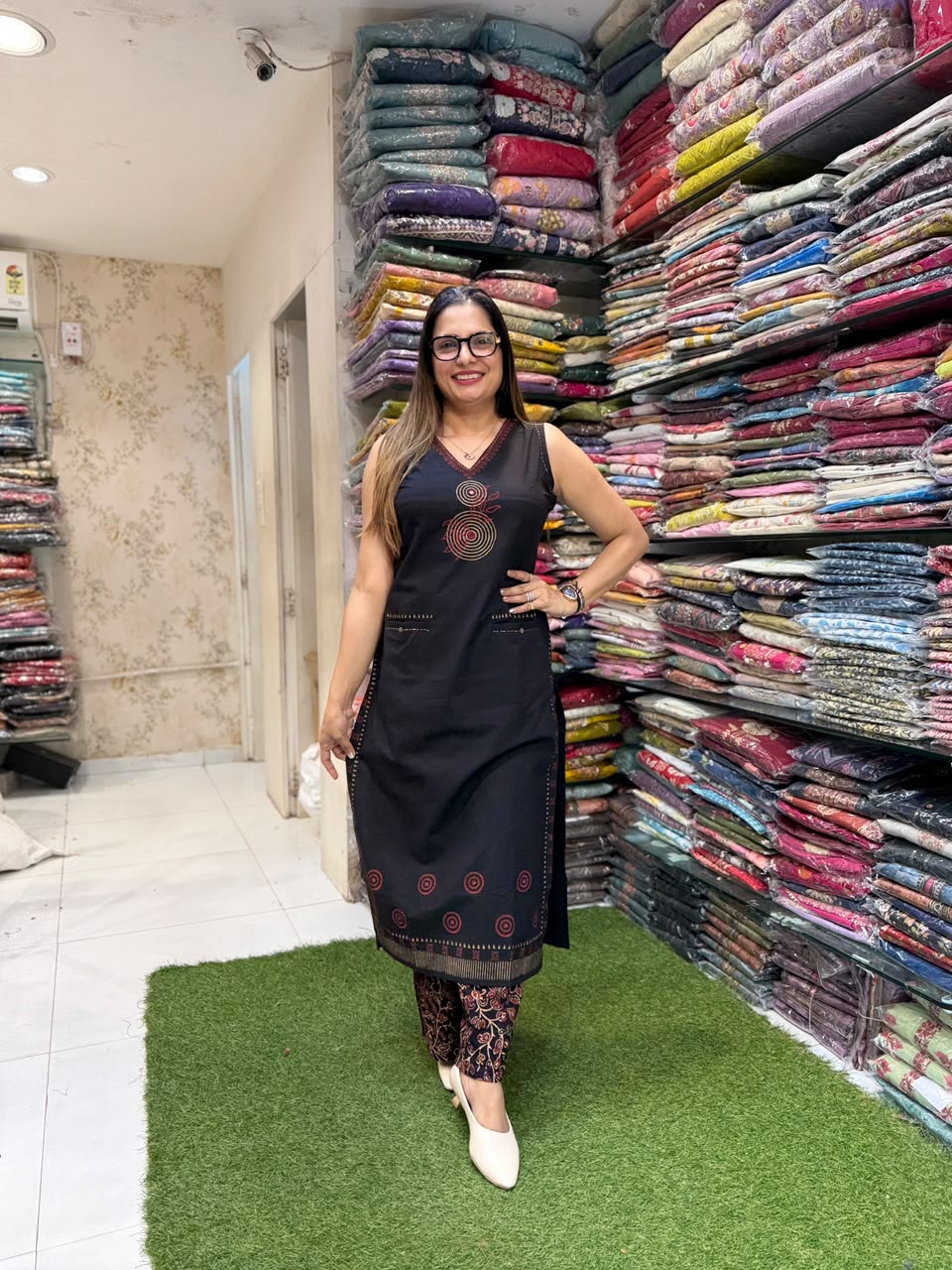 Pure Cotton Black 2pc Set