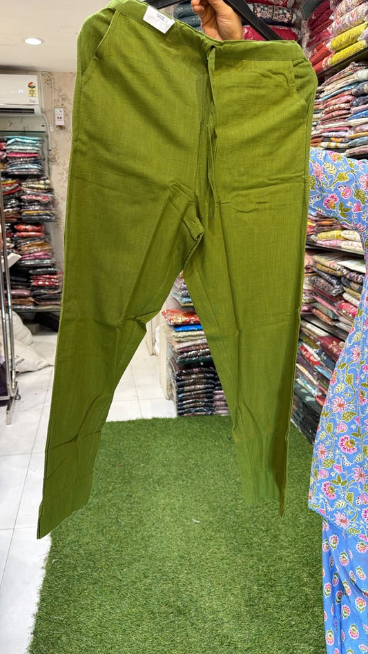 Pure Linen Cotton Green Bottom