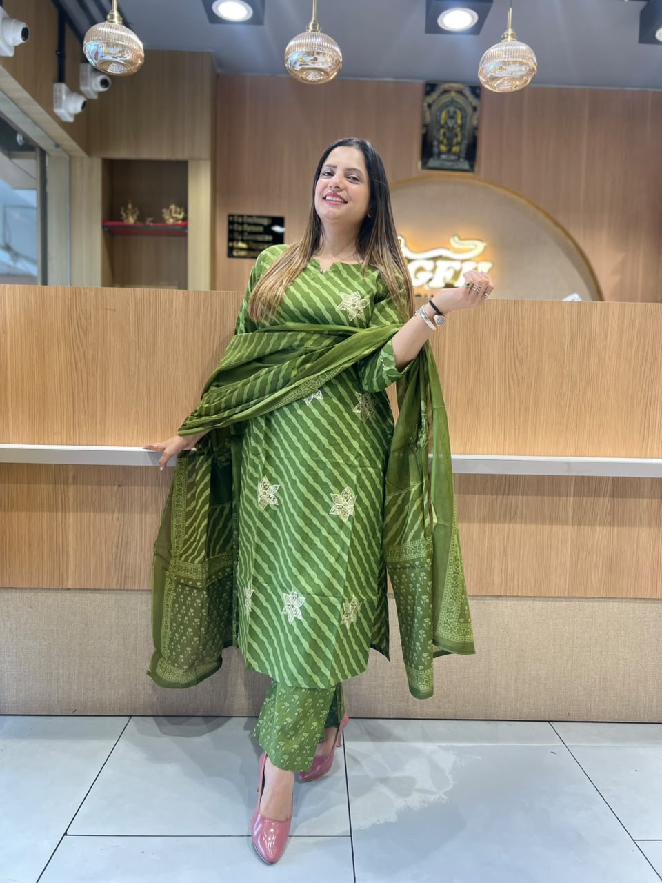Pure Cotton Green 3pc Set