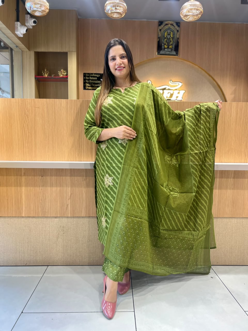 Pure Cotton Green 3pc Set