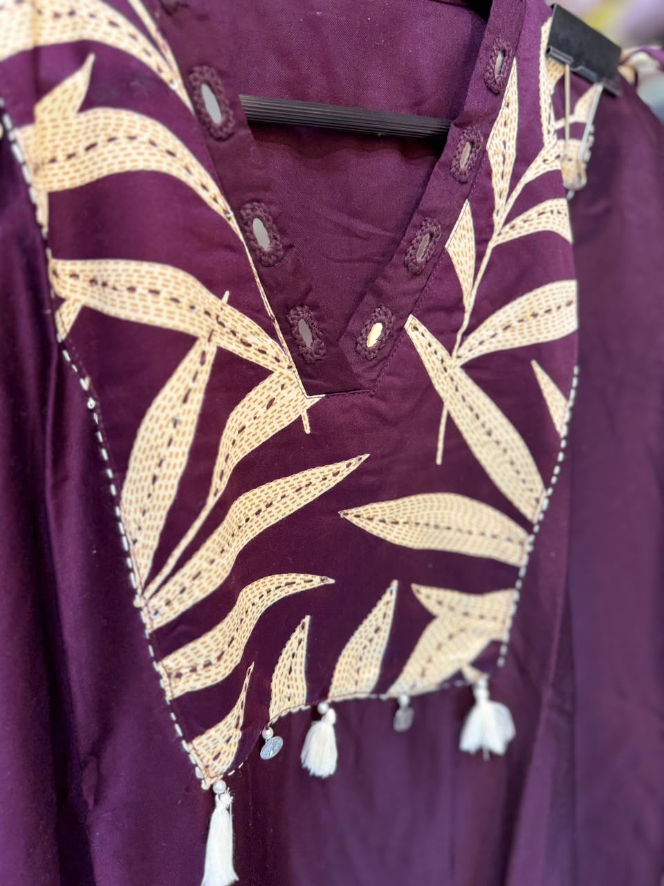 Pure Gaji Silk Dark Wine 2pc Set