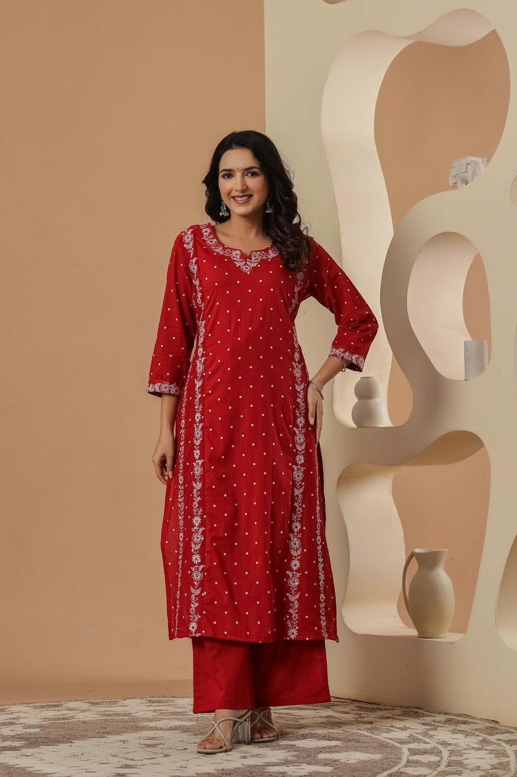 Pure Cotton Red 3pc Set