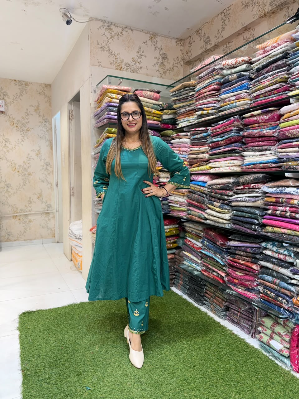 Pure Cotton Green 2pc Set