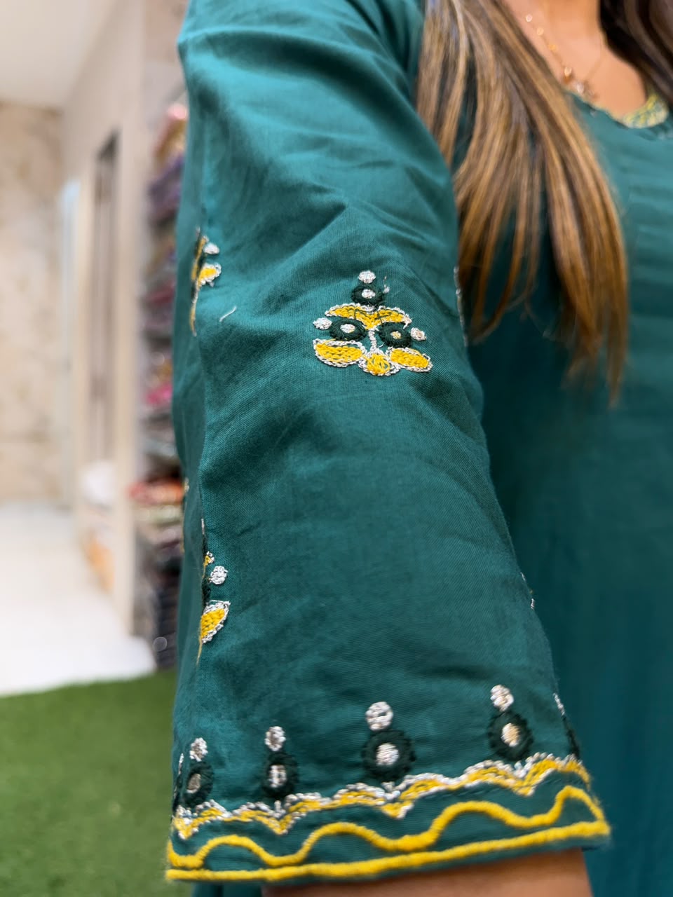 Pure Cotton Green 2pc Set