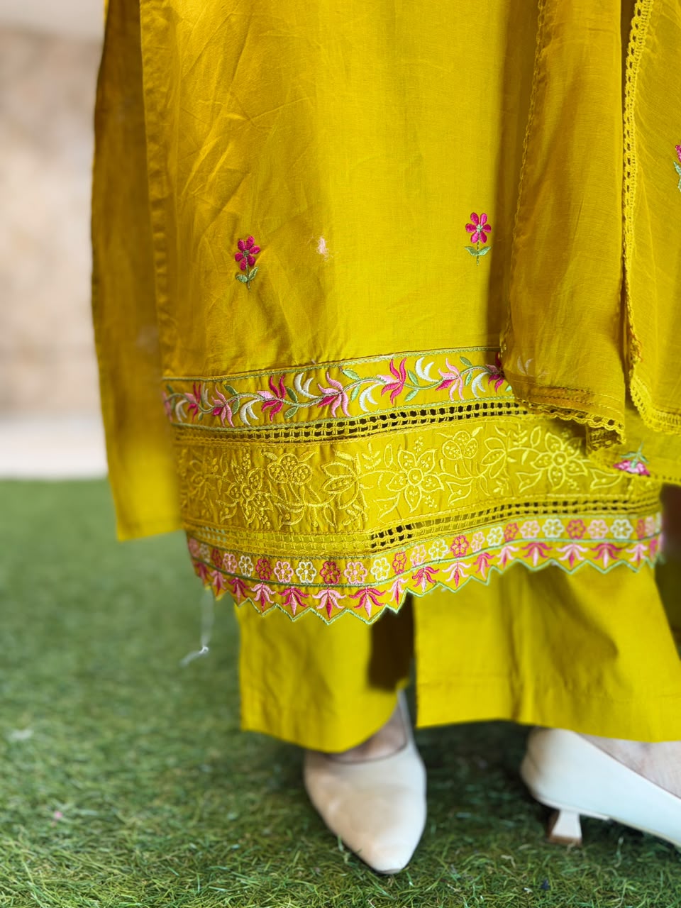 Pure Slub Cotton Yellow 3pc Set