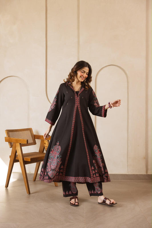 Pure Flex Cotton Black 2pc Set