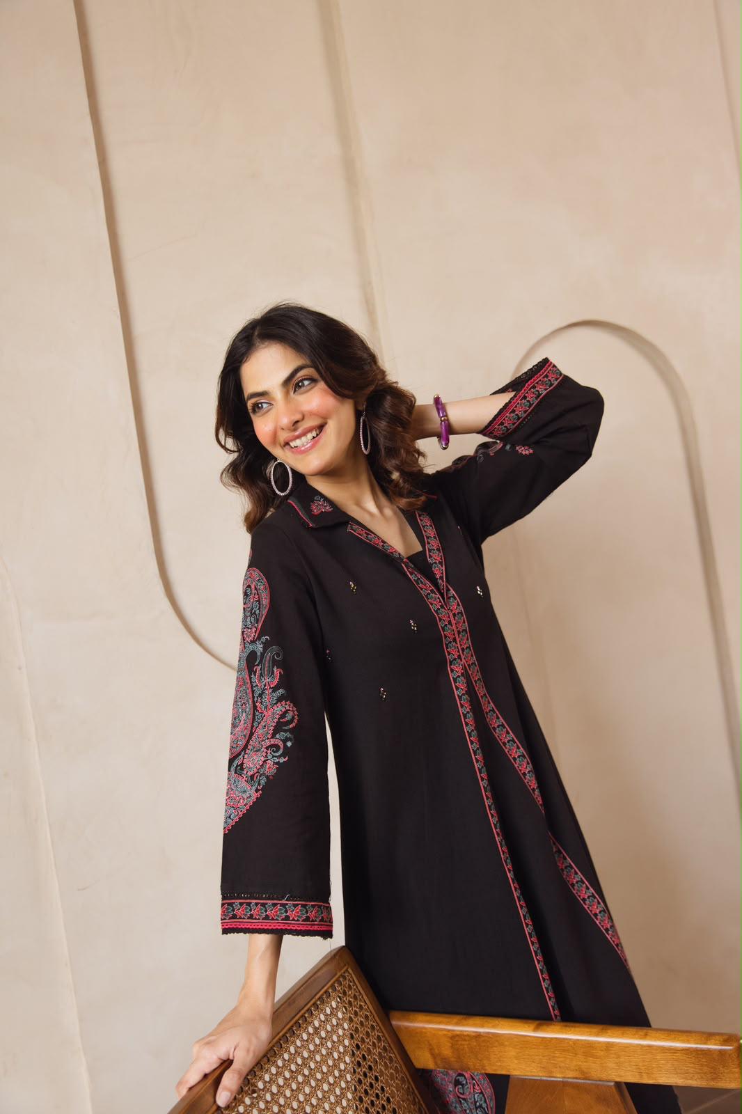 Pure Flex Cotton Black 2pc Set