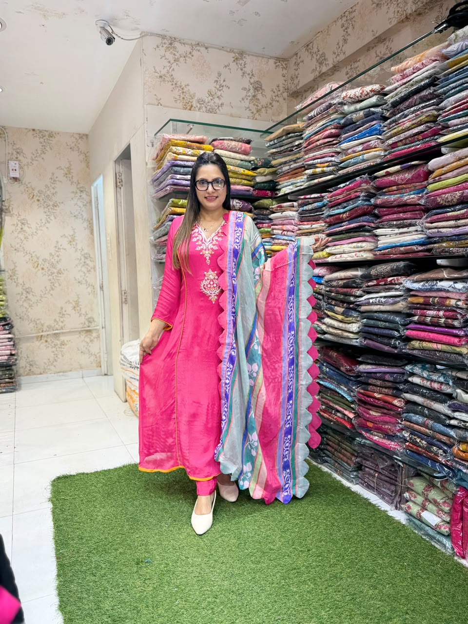 Pure Chinon Rani Pink 3pc Set
