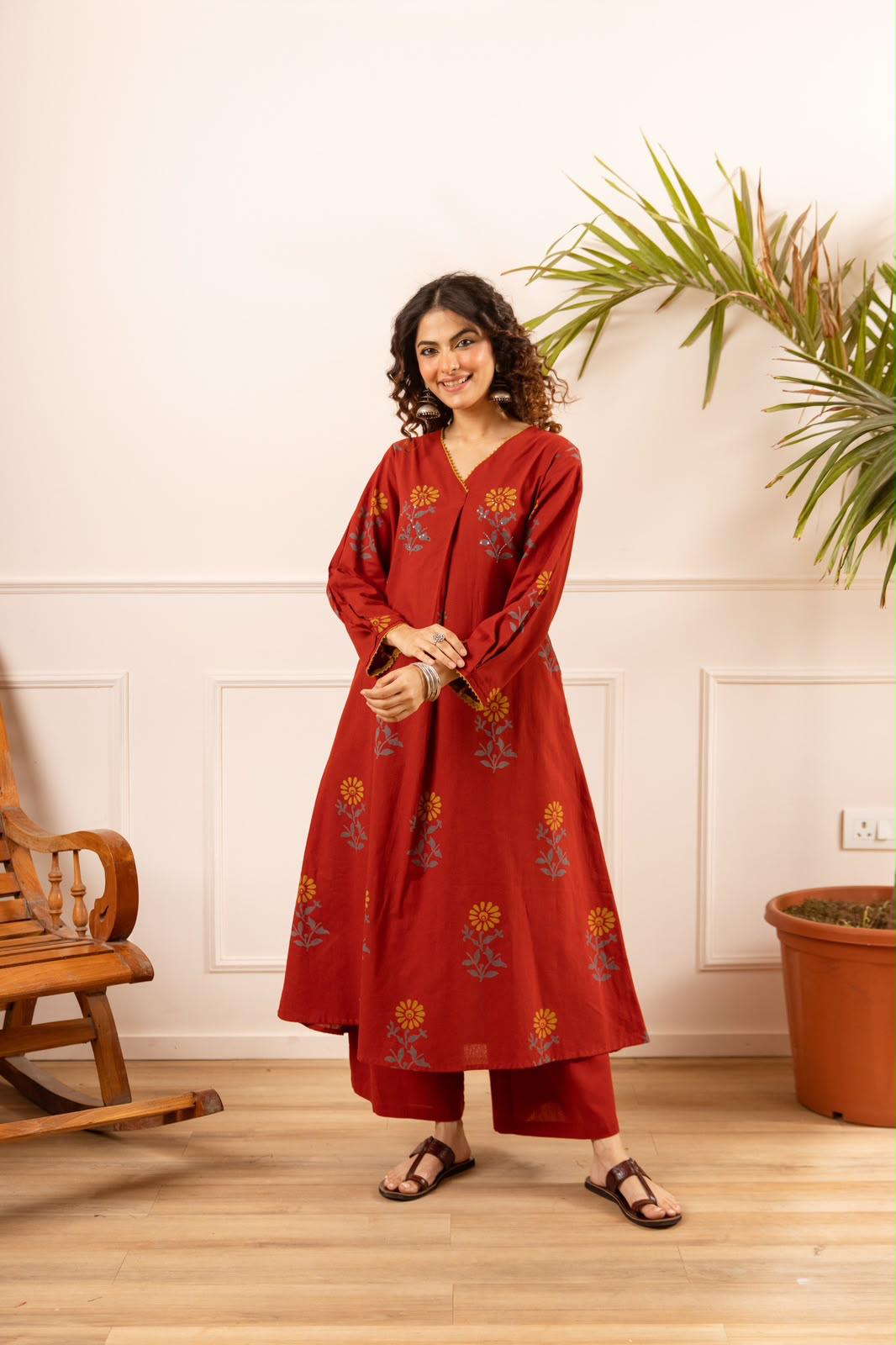 Pure Flex Cotton Rust 2pc Set