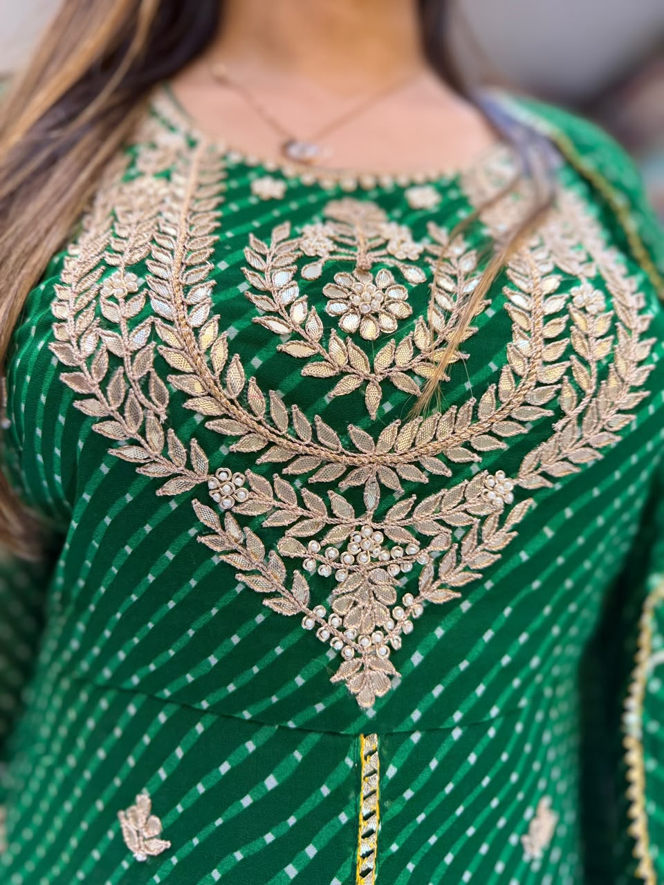 Pure Georgette Green 3pc Set