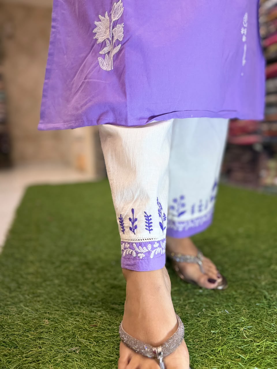 Pure Cotton Purple 2pc Set