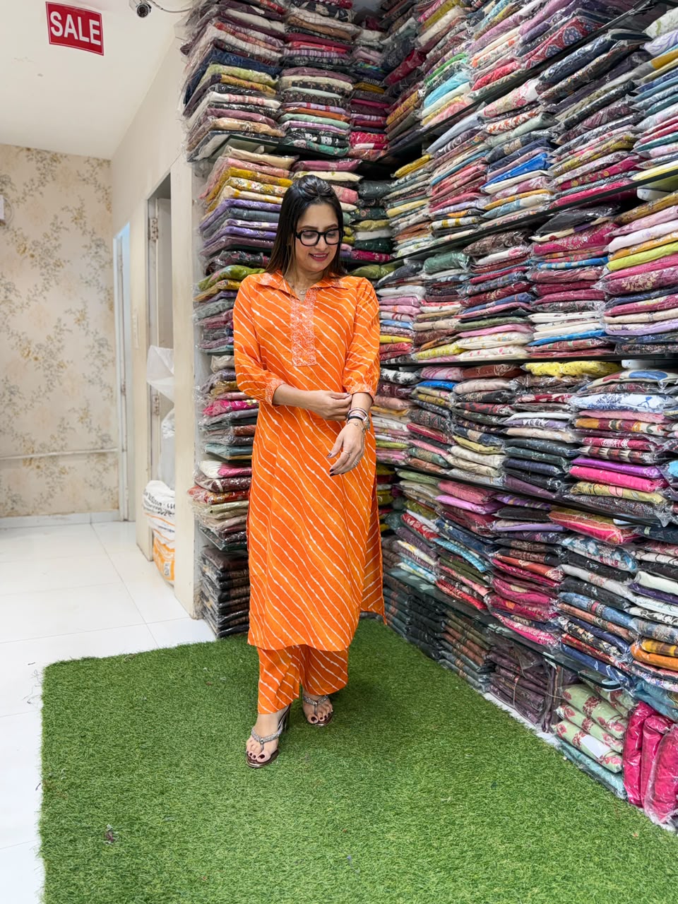 Pure Cotton Orange 2pc Set
