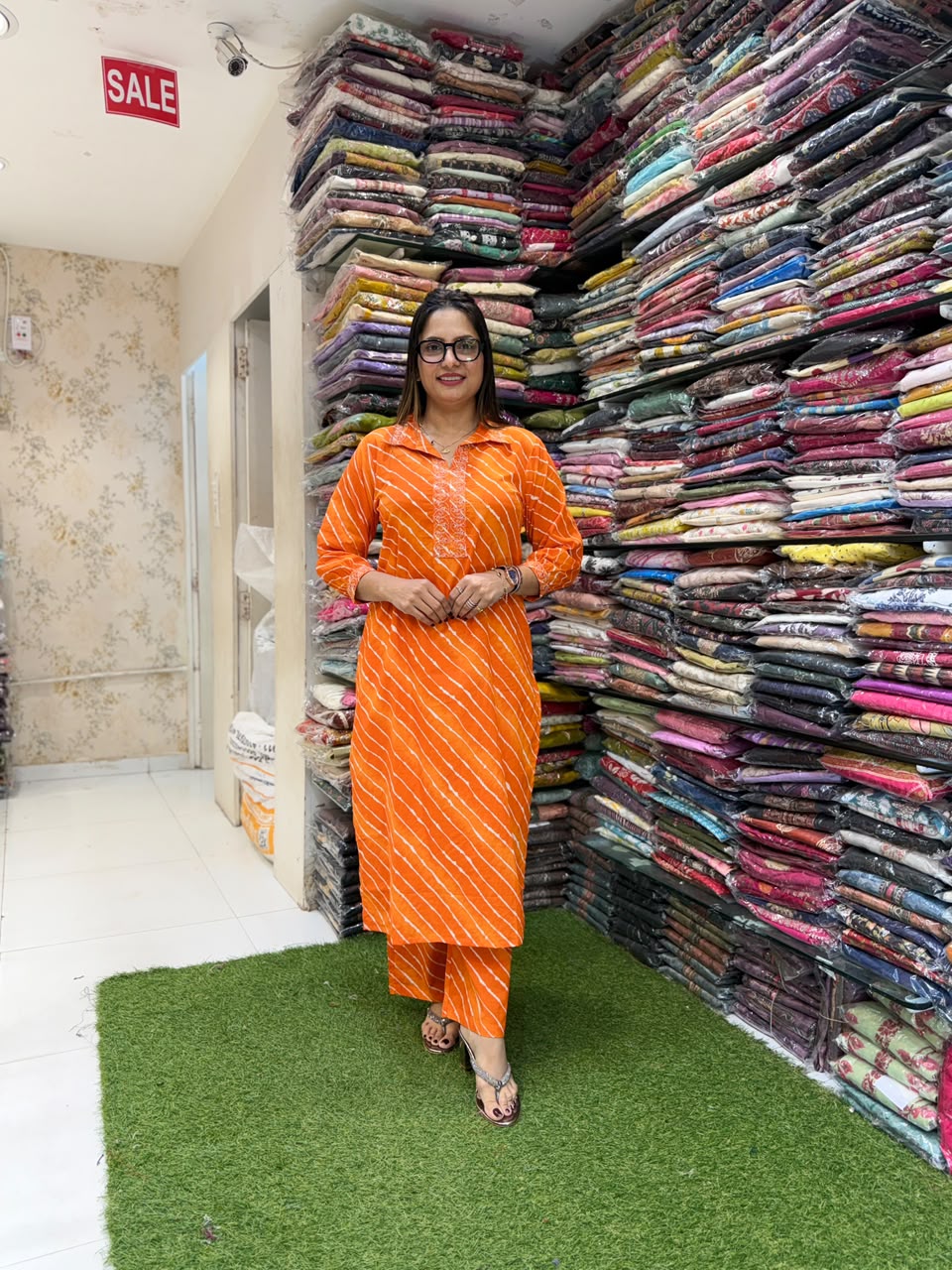 Pure Cotton Orange 2pc Set