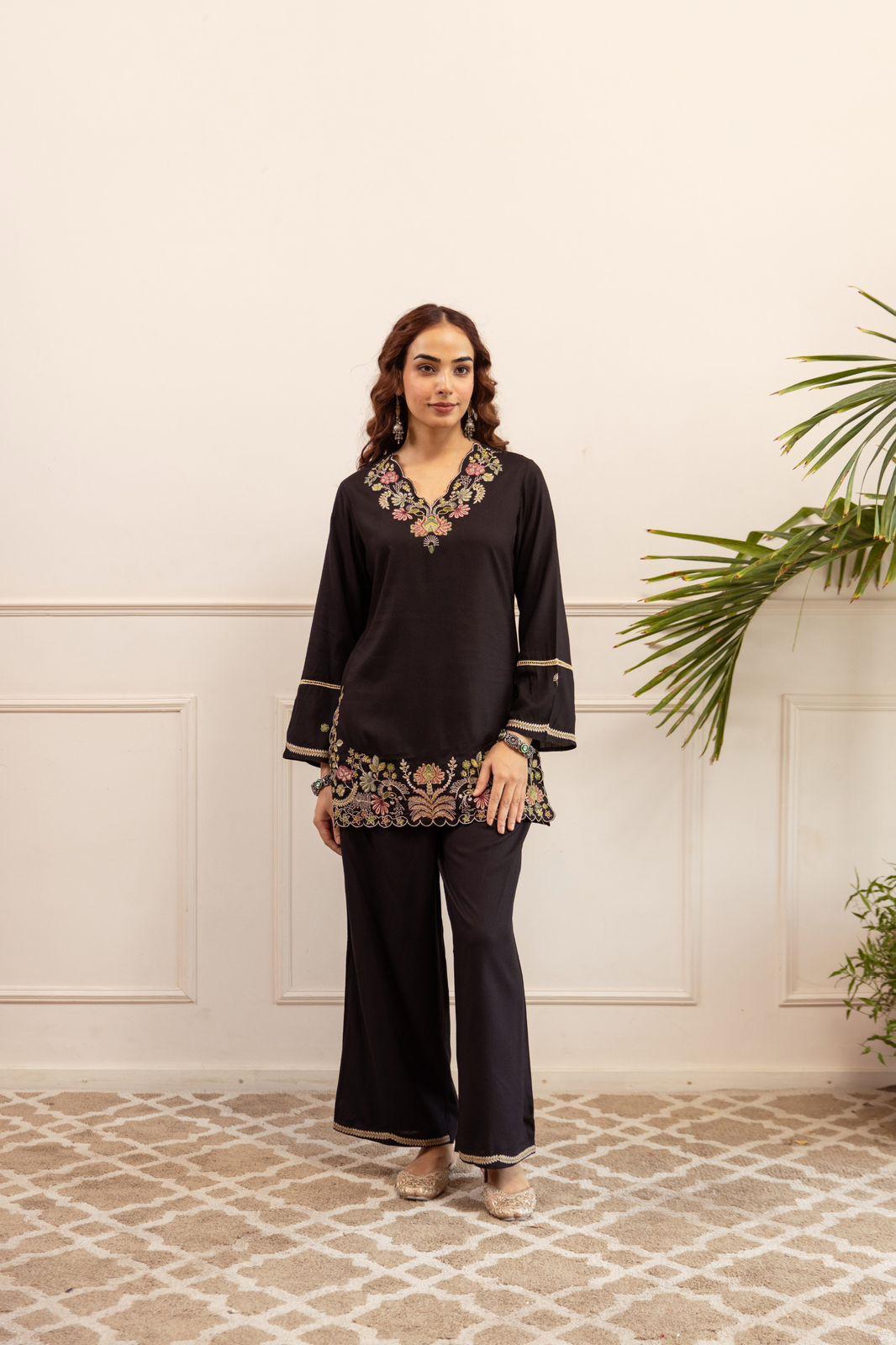 Pure German Rayon Black 2pc Set