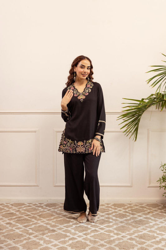 Pure German Rayon Black 2pc Set