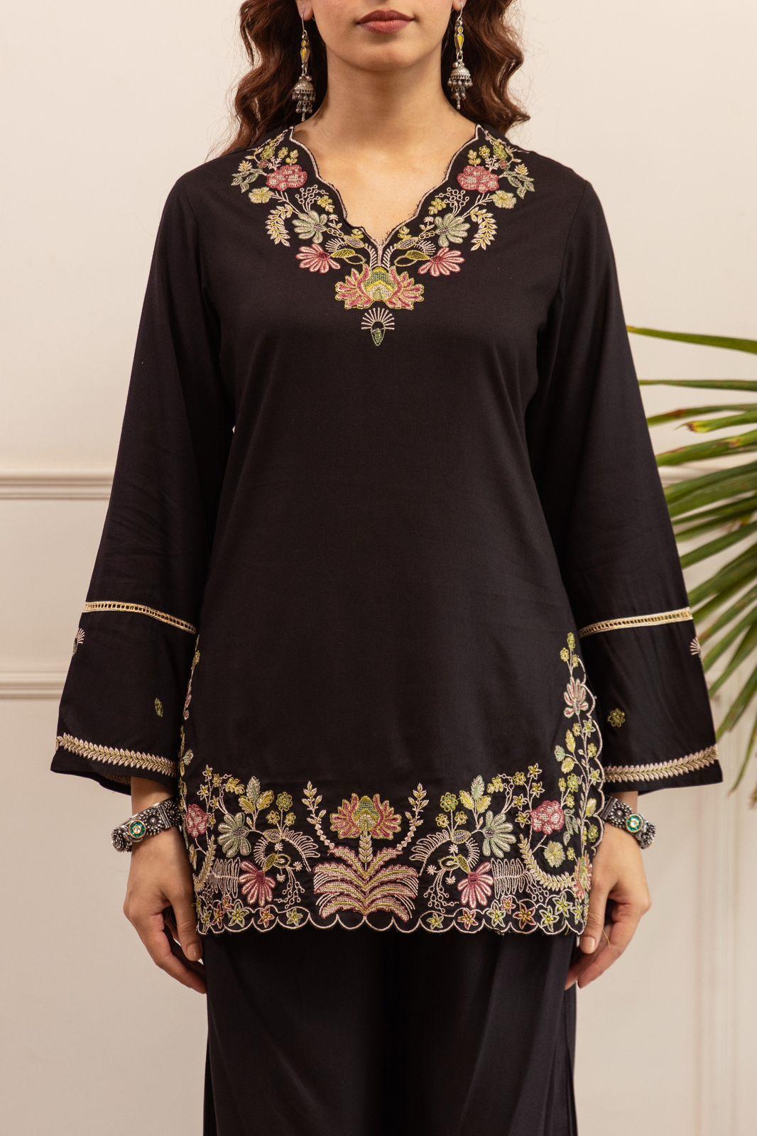 Pure German Rayon Black 2pc Set