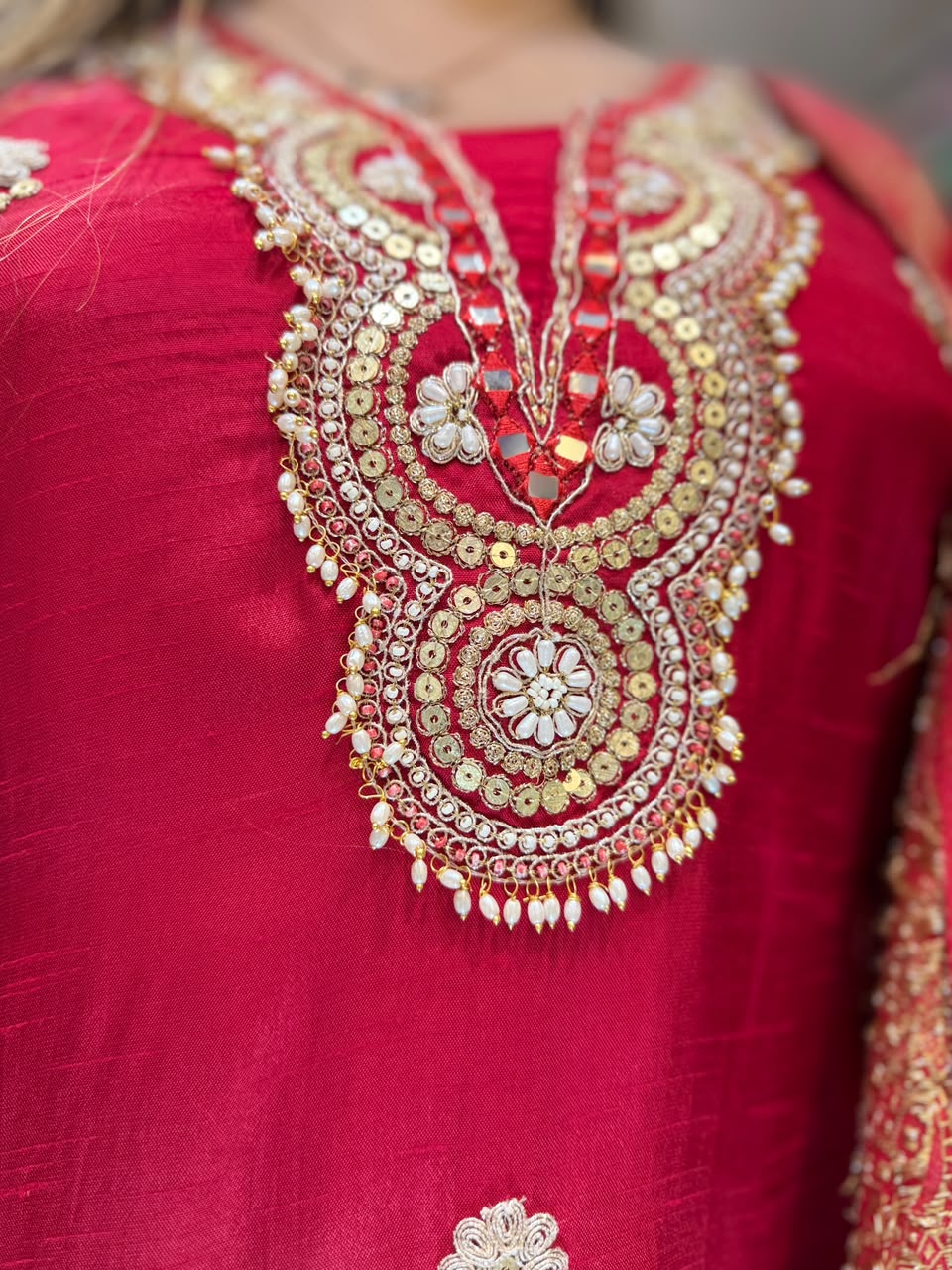 Pure Dola Silk Red 3pc Set