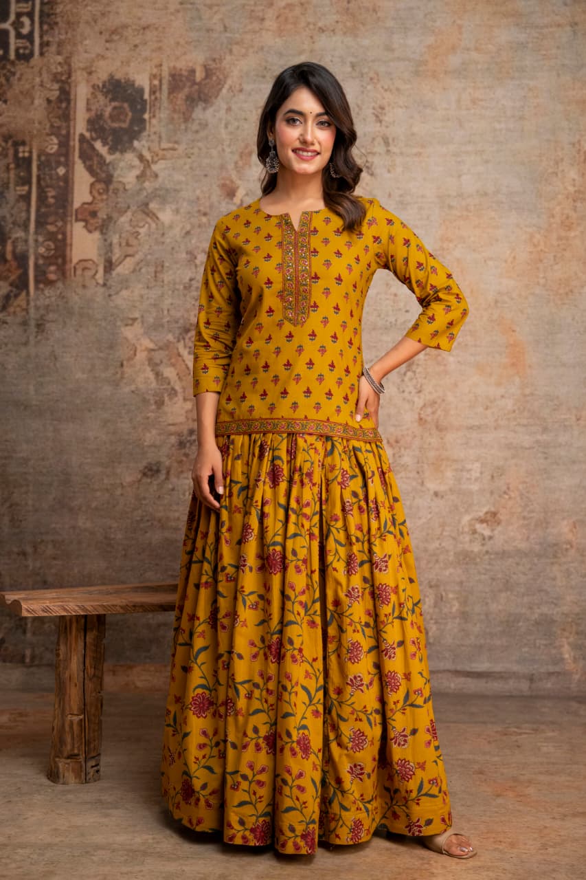 Pure Cotton Yellow 3pc Set
