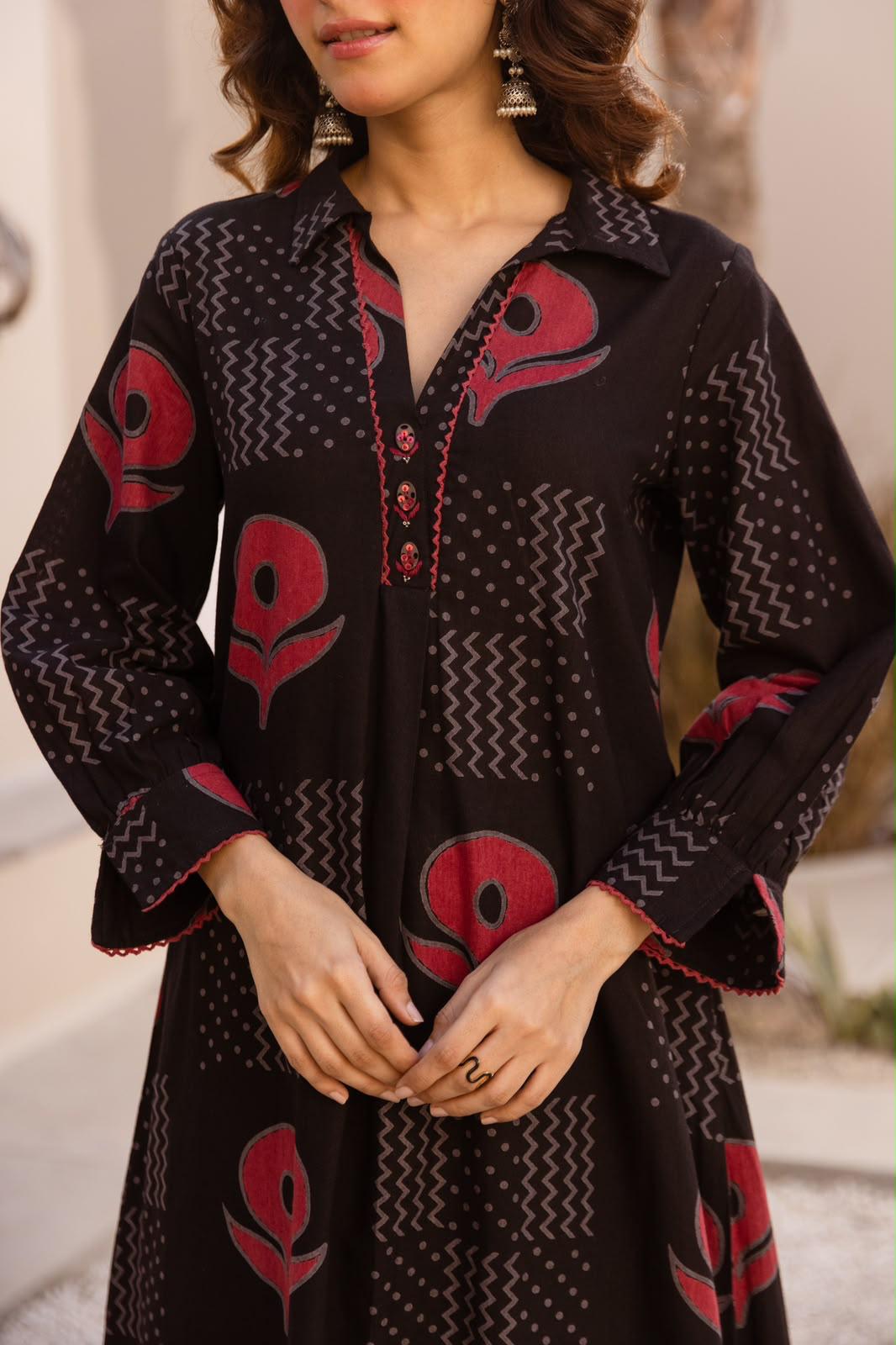Pure Flex Cotton Black 2pc Set