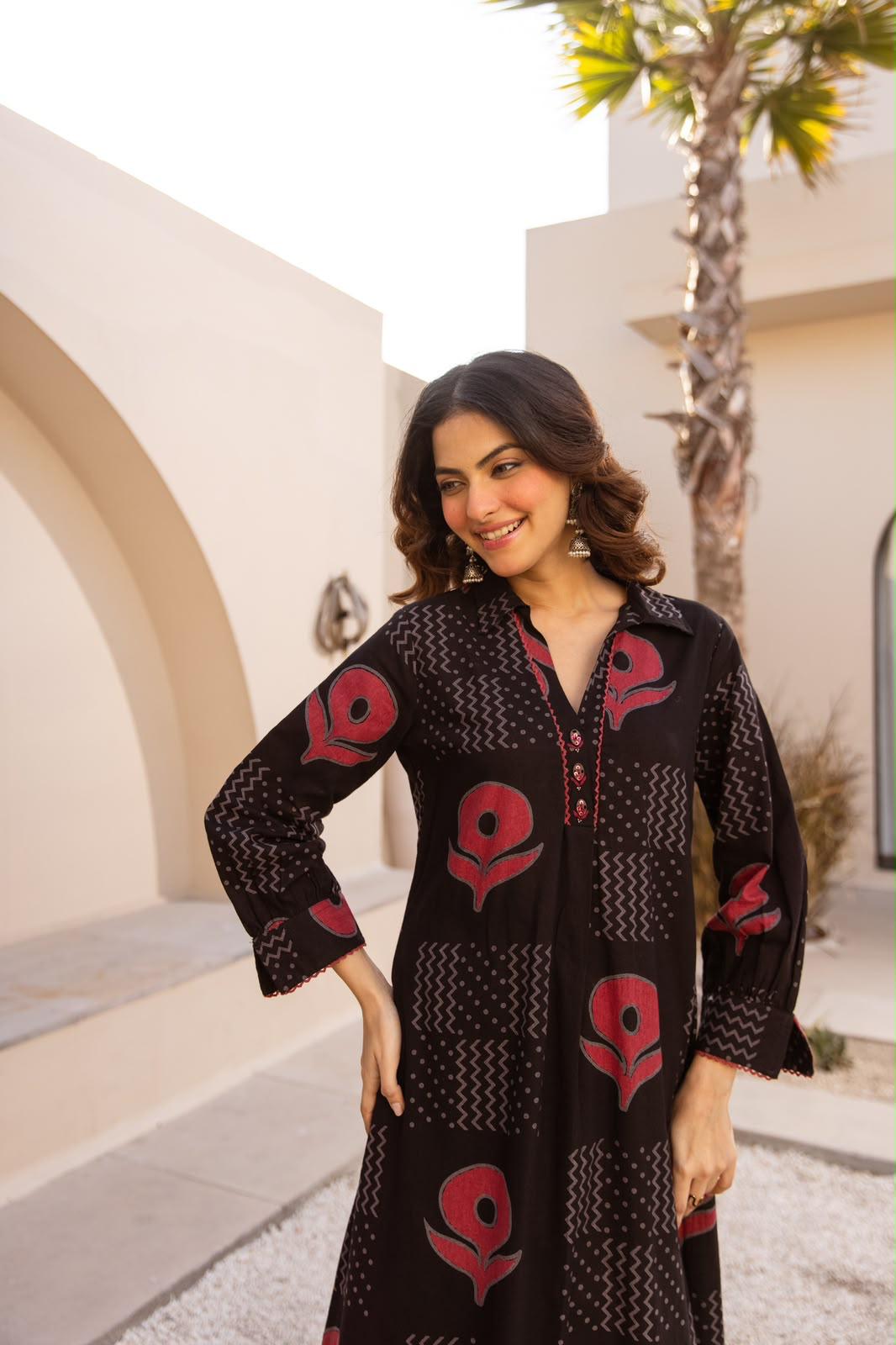 Pure Flex Cotton Black 2pc Set