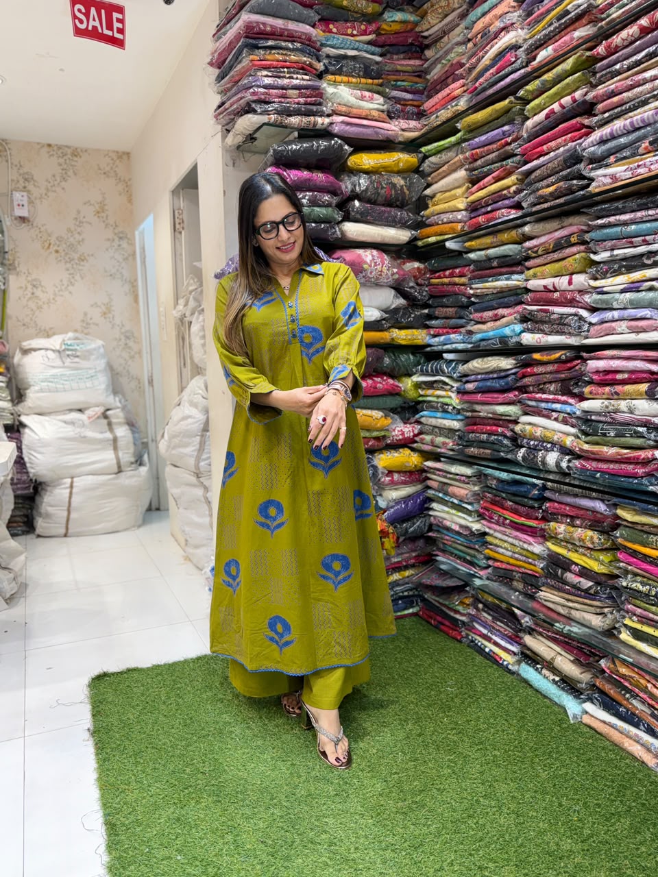 Pure Flex Cotton Green 2pc Set
