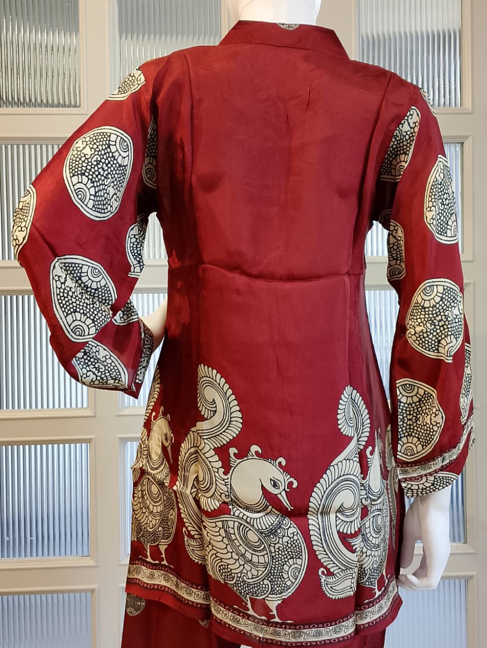 Pure Crep Maroon 2pc Set