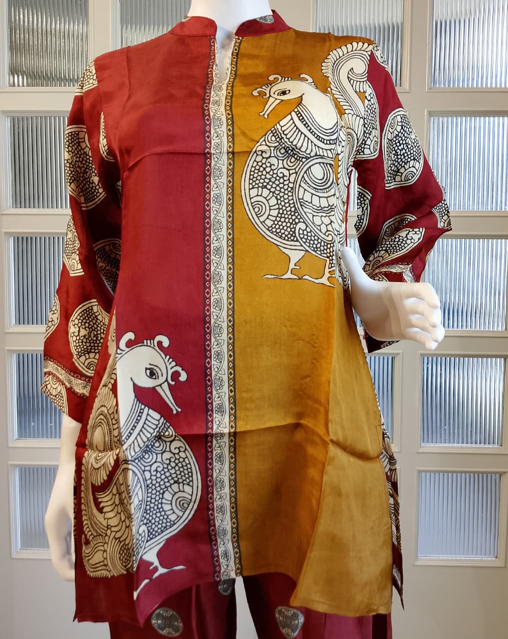 Pure Crep Maroon 2pc Set