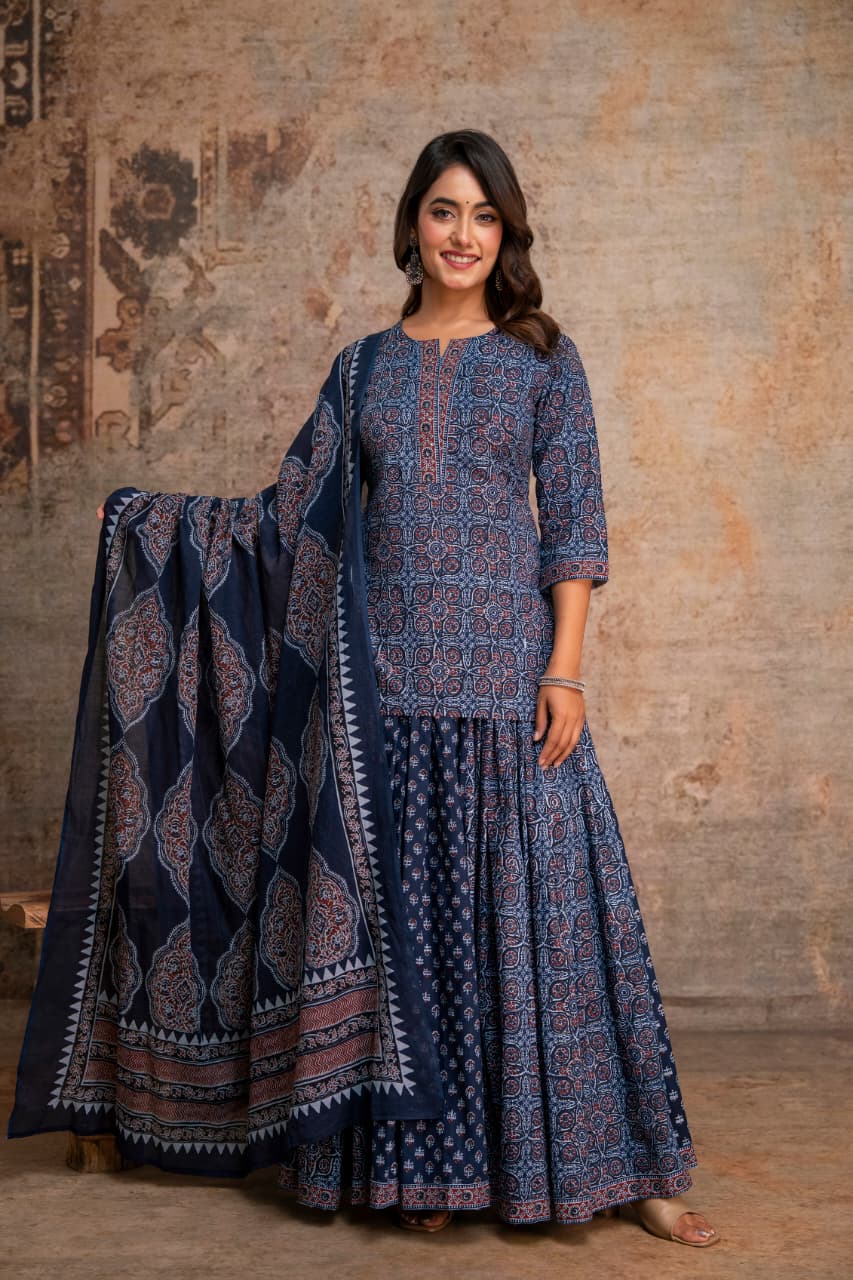 Pure Cotton Blue 3pc Set