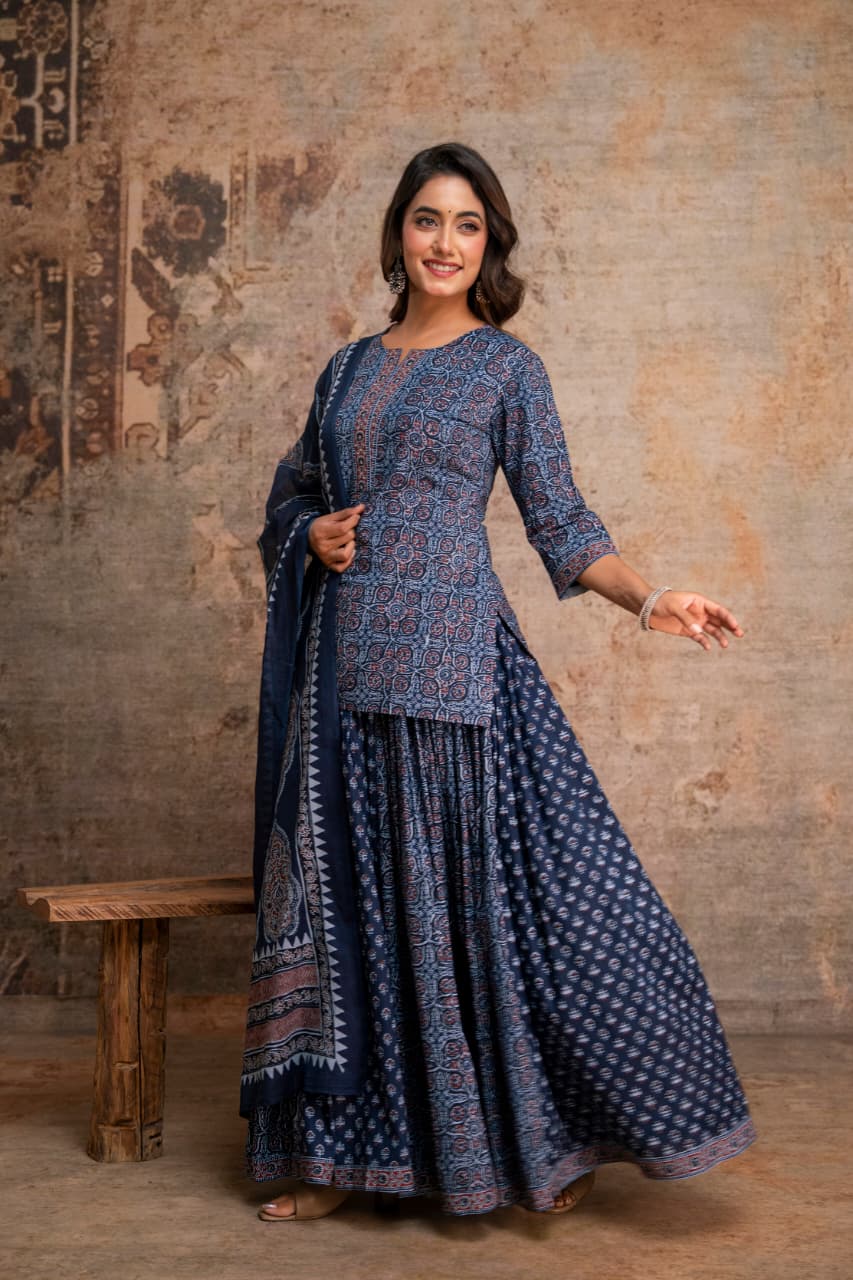 Pure Cotton Blue 3pc Set