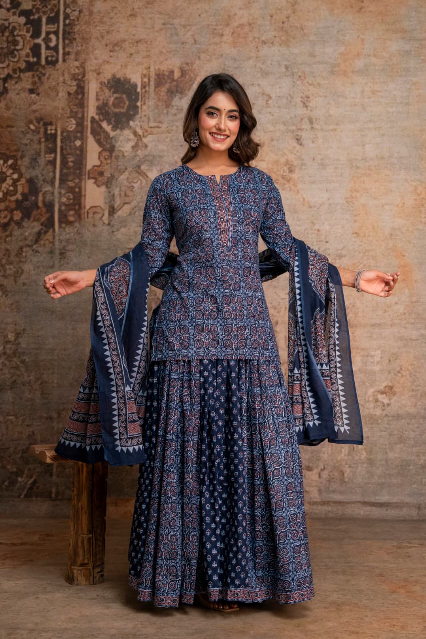 Pure Cotton Blue 3pc Set