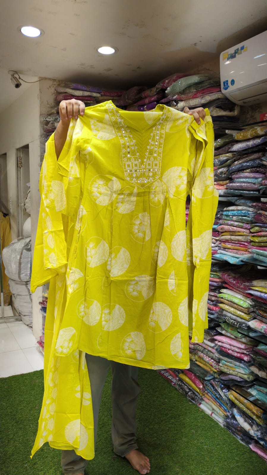 Pure Cotton Yellow 3pc Set