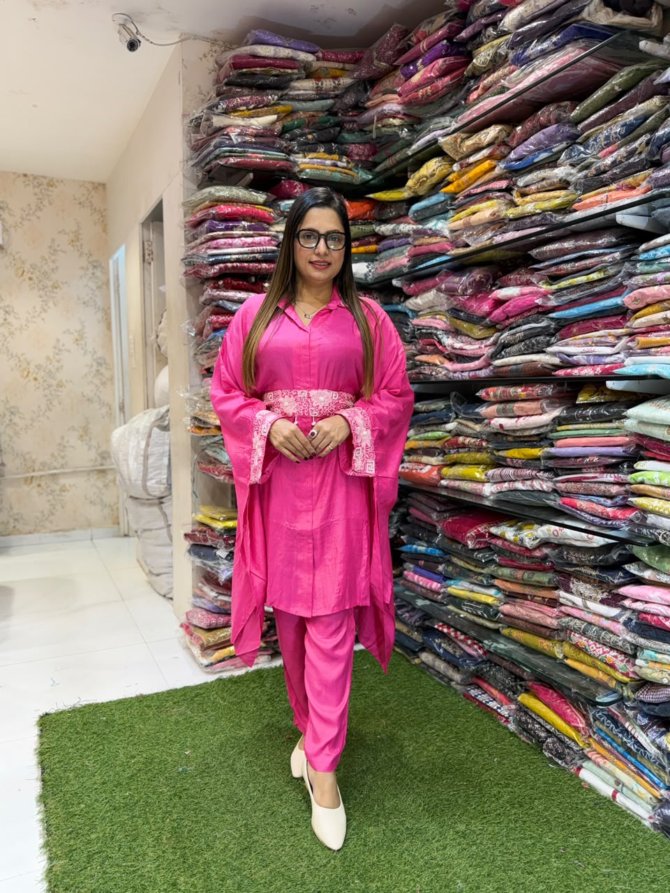 Pure Muslin Pink 2pc Set