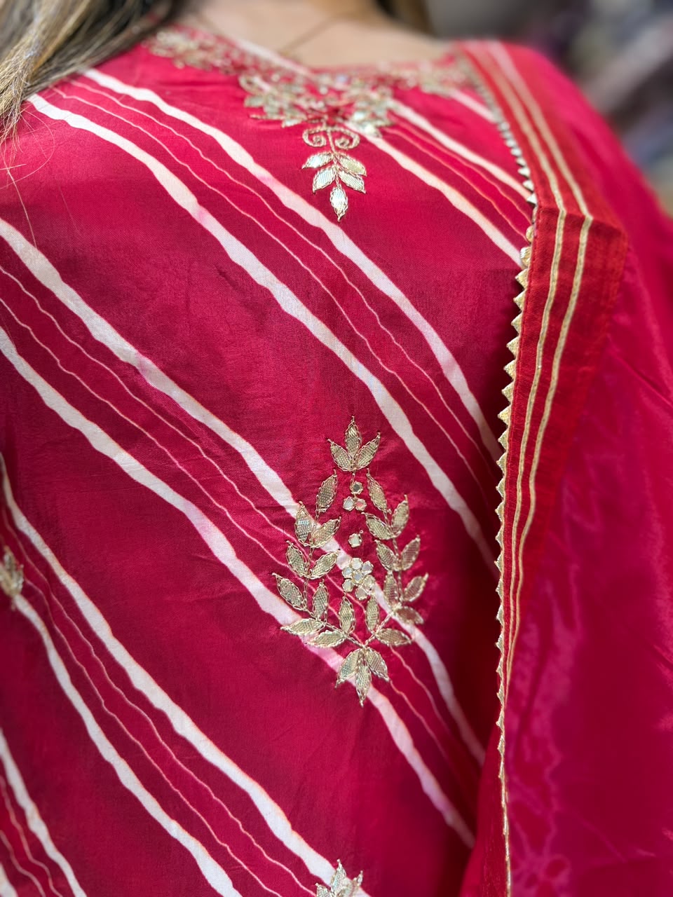 Pure Ho Silk Cherry Red 3pc Set
