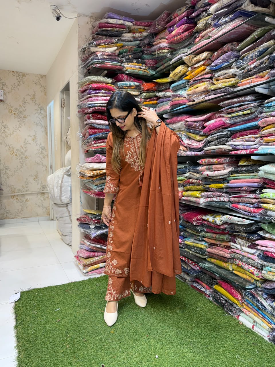 Pure Cotton Brown 3pc Set