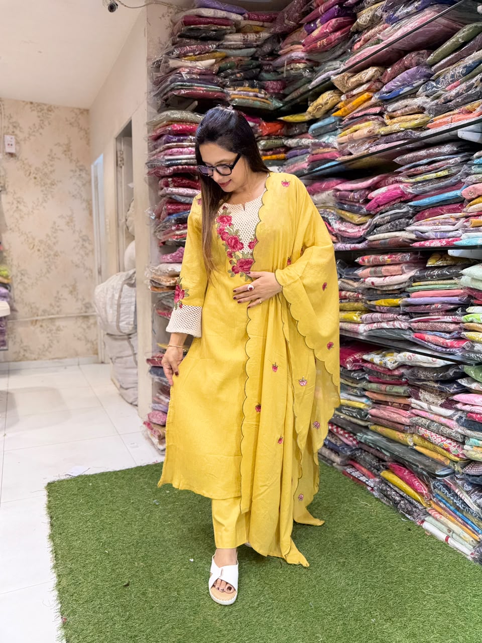 Pure Crush Cotton Yellow 3pc Set