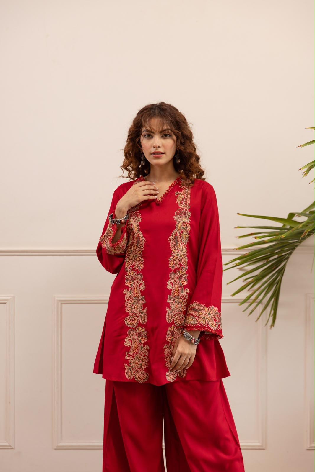 Pure German Rayon Red 2pc Set